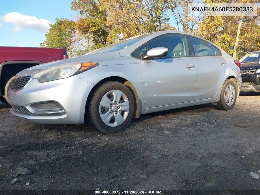 2015 Kia Forte Lx VIN: KNAFK4A60F5280333 Lot: 40880972