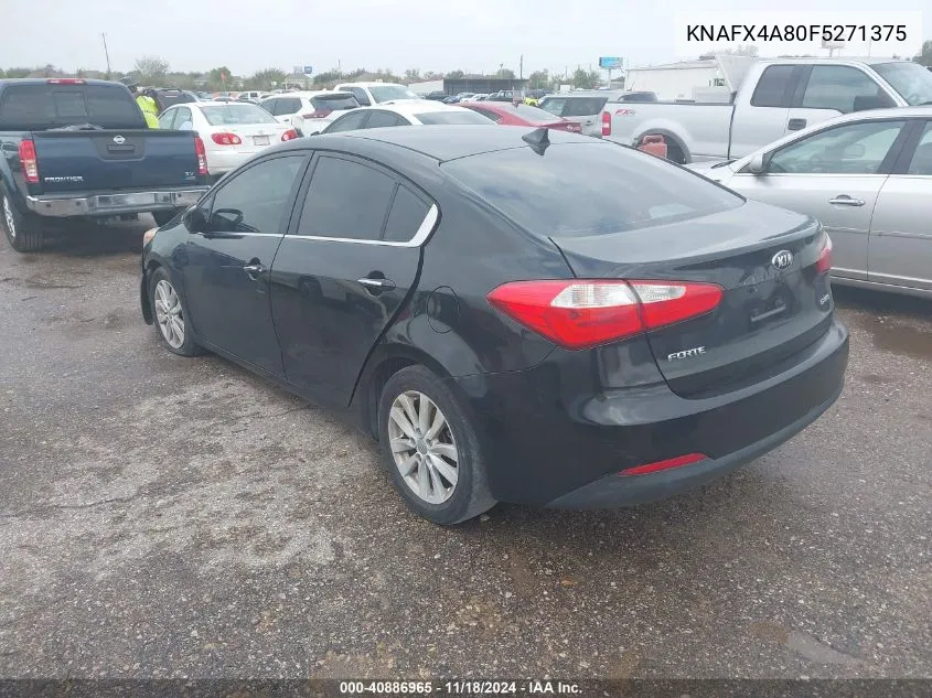 2015 Kia Forte Ex VIN: KNAFX4A80F5271375 Lot: 40886965