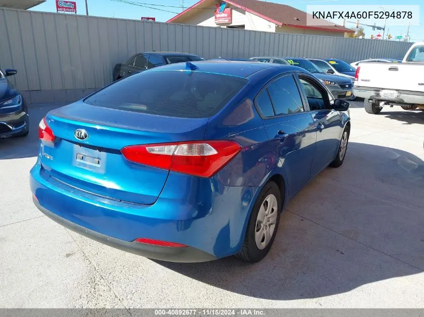 2015 Kia Forte Lx VIN: KNAFX4A60F5294878 Lot: 40892677