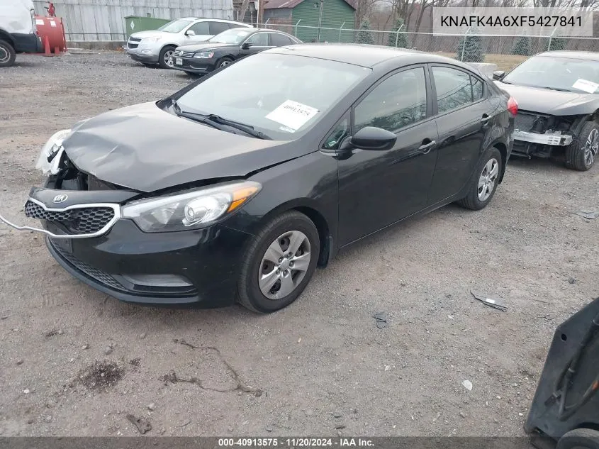 2015 Kia Forte Lx VIN: KNAFK4A6XF5427841 Lot: 40913575