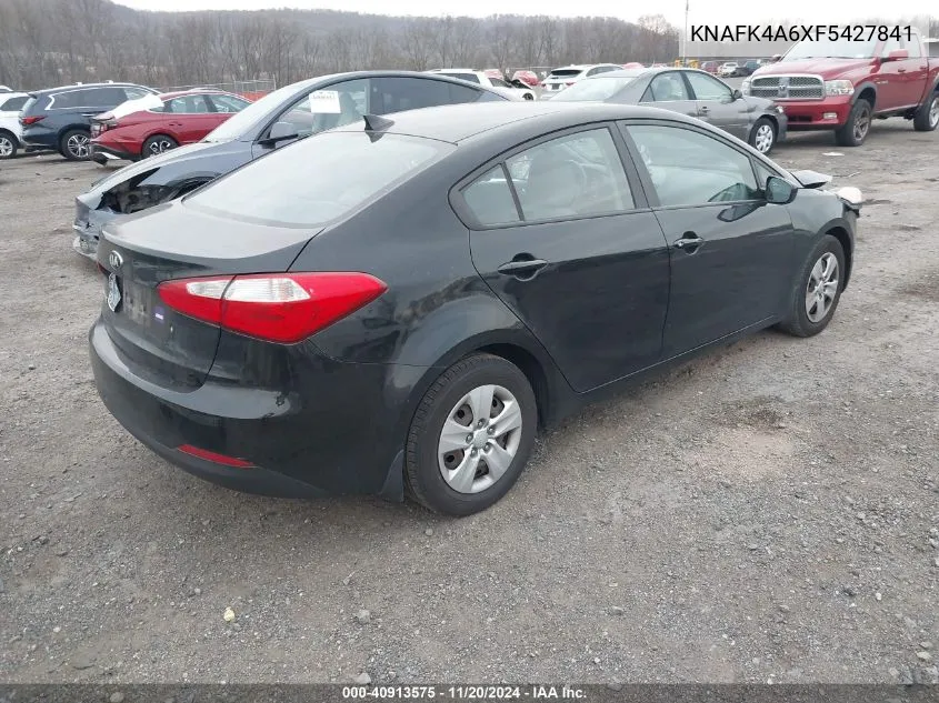 2015 Kia Forte Lx VIN: KNAFK4A6XF5427841 Lot: 40913575