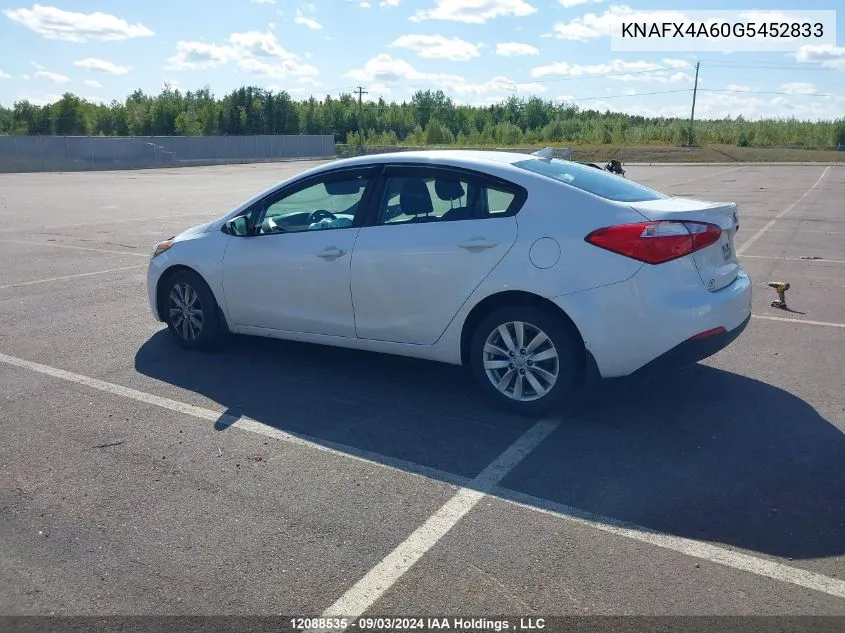 KNAFX4A60G5452833 2016 Kia Forte