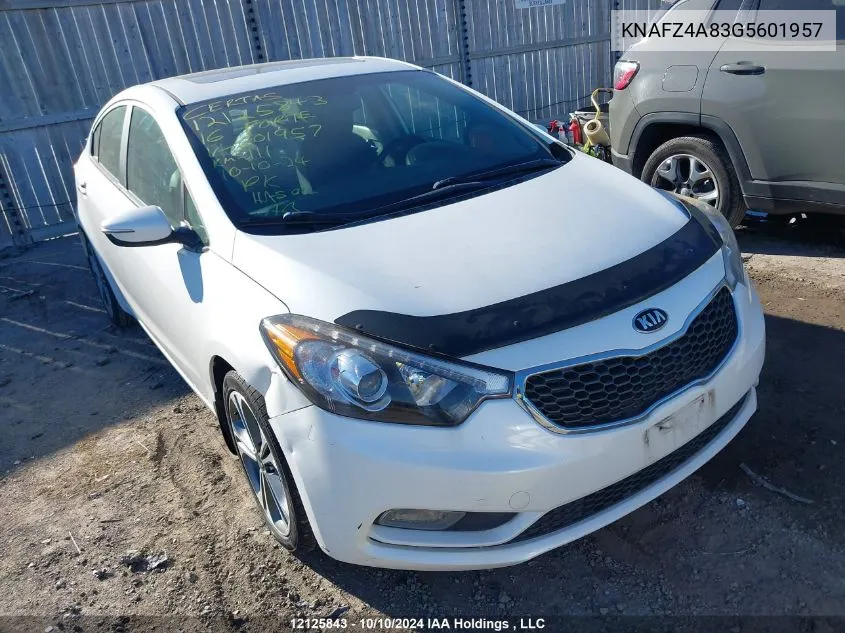 2016 Kia Forte VIN: KNAFZ4A83G5601957 Lot: 12125843