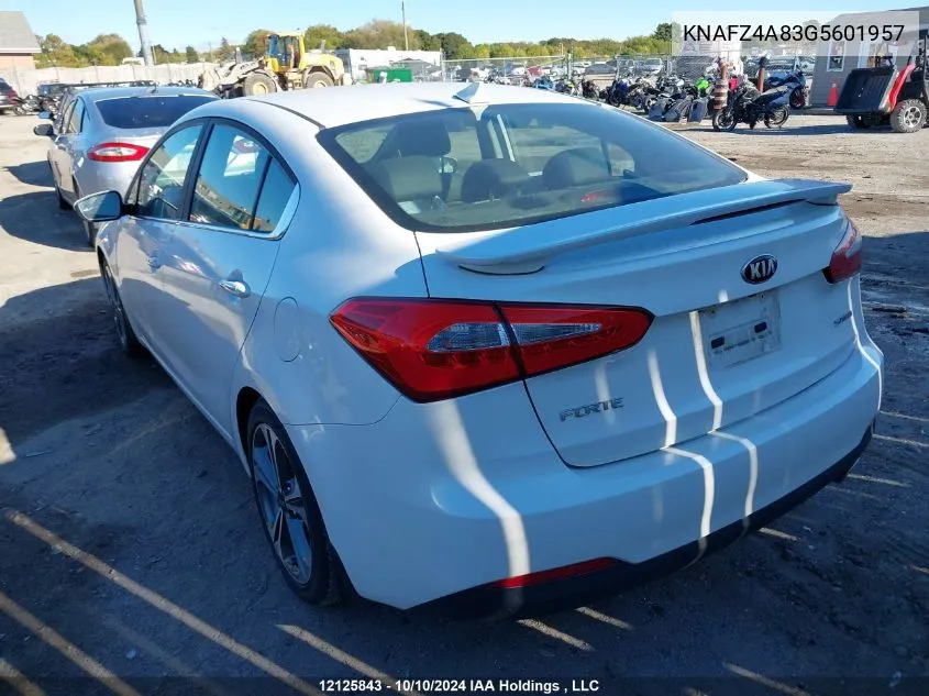 2016 Kia Forte VIN: KNAFZ4A83G5601957 Lot: 12125843