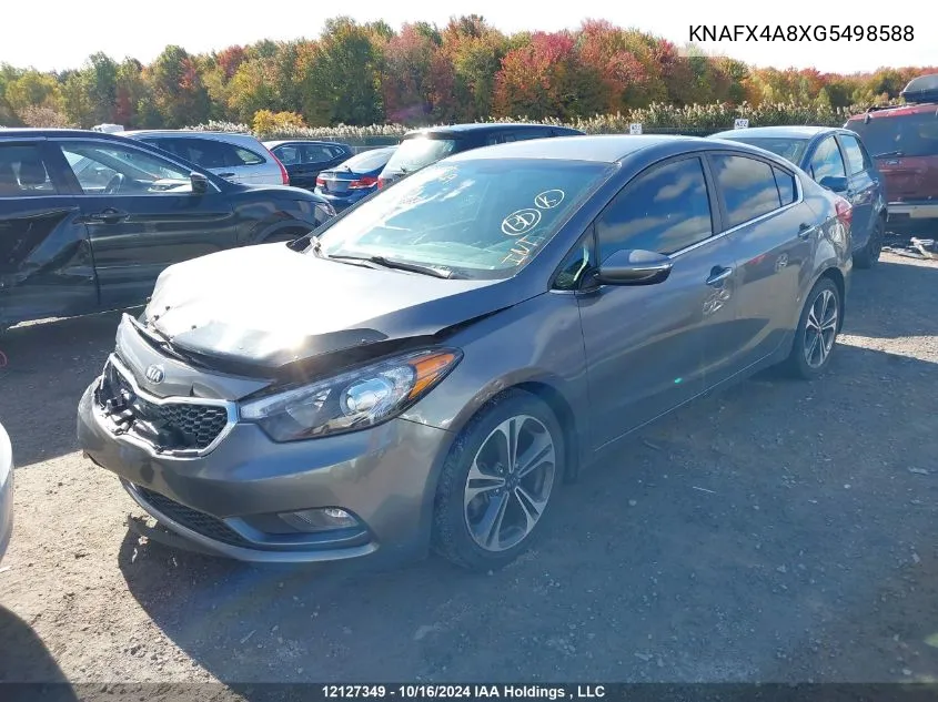 2016 Kia Forte VIN: KNAFX4A8XG5498588 Lot: 12127349