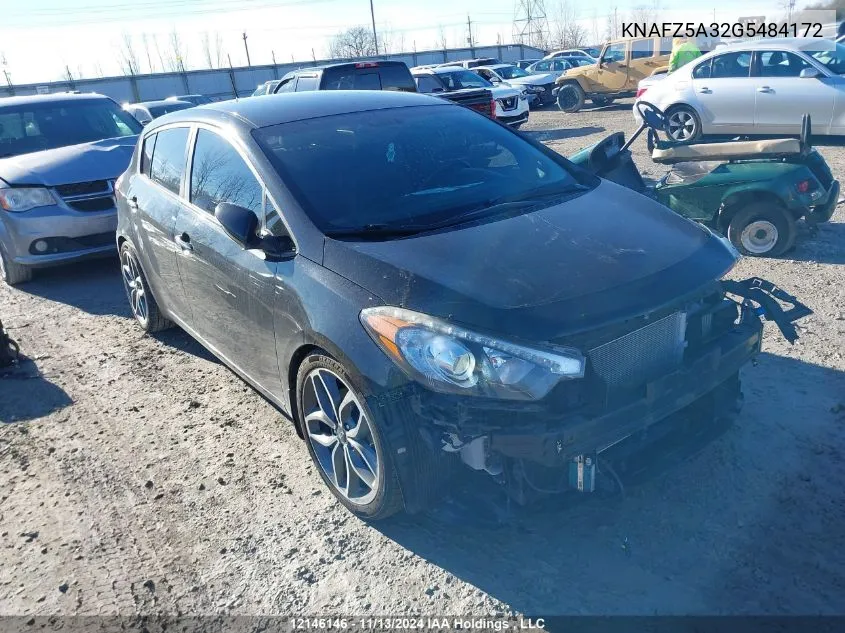 2016 Kia Forte 5-Door VIN: KNAFZ5A32G5484172 Lot: 12146146