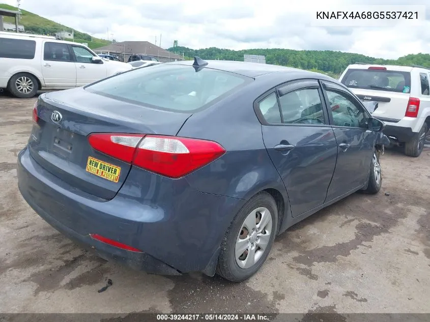 KNAFX4A68G5537421 2016 Kia Forte Lx