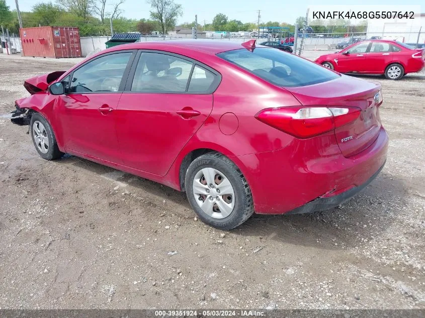 KNAFK4A68G5507642 2016 Kia Forte Lx