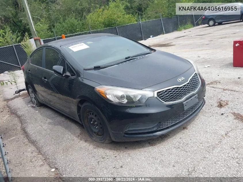 KNAFK4A64G5616955 2016 Kia Forte Lx