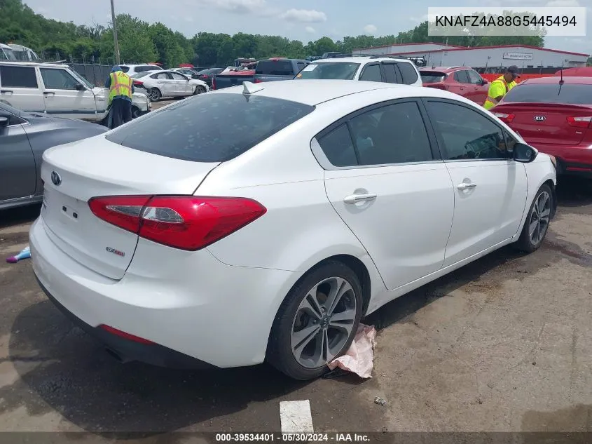 2016 Kia Forte Ex VIN: KNAFZ4A88G5445494 Lot: 39534401