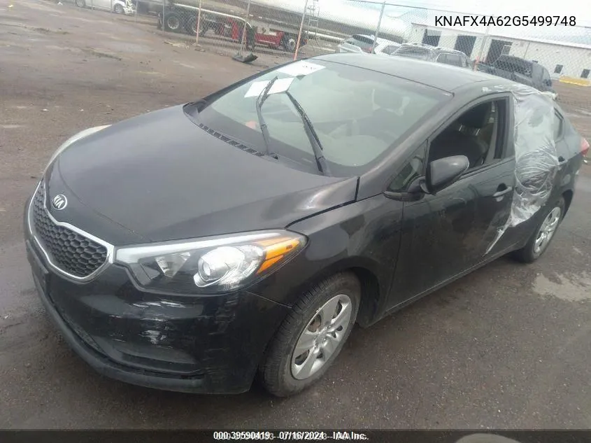 KNAFX4A62G5499748 2016 Kia Forte Lx