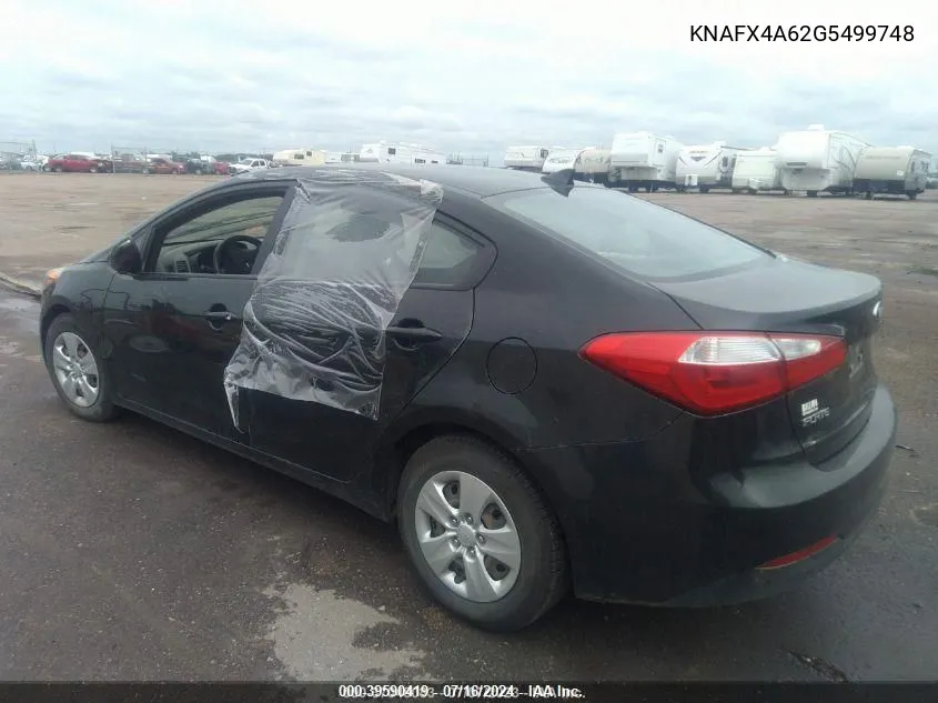 KNAFX4A62G5499748 2016 Kia Forte Lx