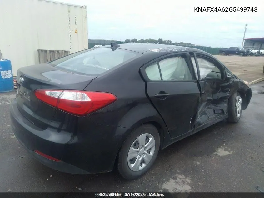 KNAFX4A62G5499748 2016 Kia Forte Lx