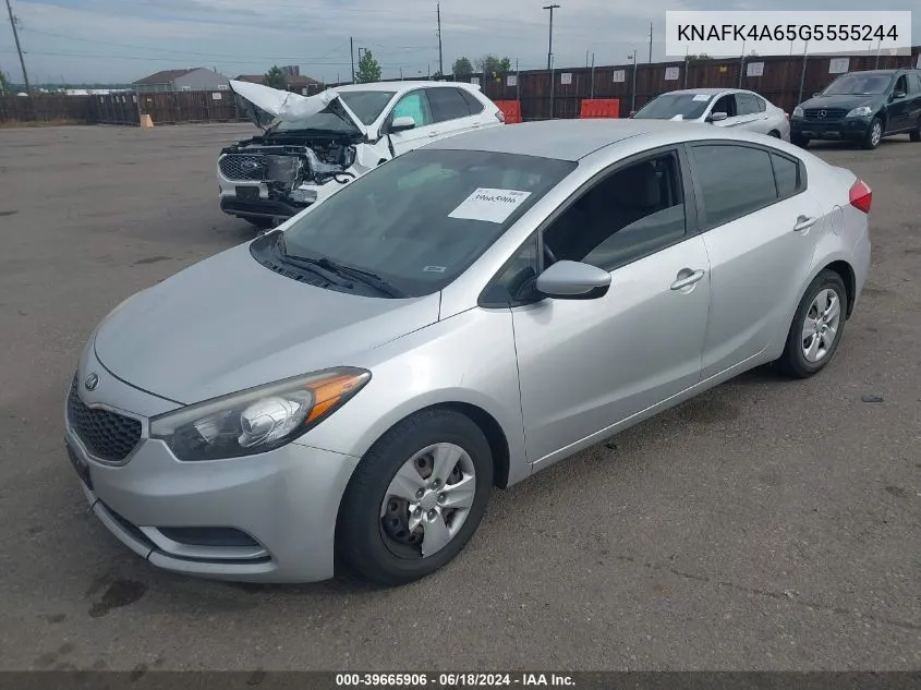 KNAFK4A65G5555244 2016 Kia Forte Lx