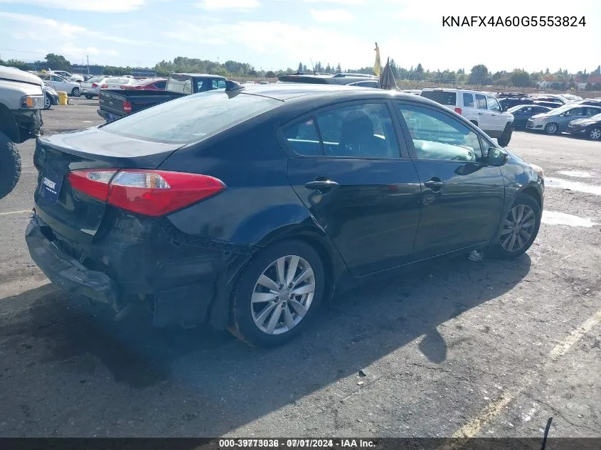 2016 Kia Forte Lx VIN: KNAFX4A60G5553824 Lot: 39773036