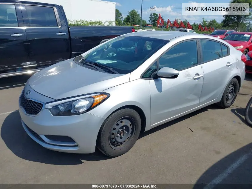 KNAFK4A68G5615906 2016 Kia Forte Lx