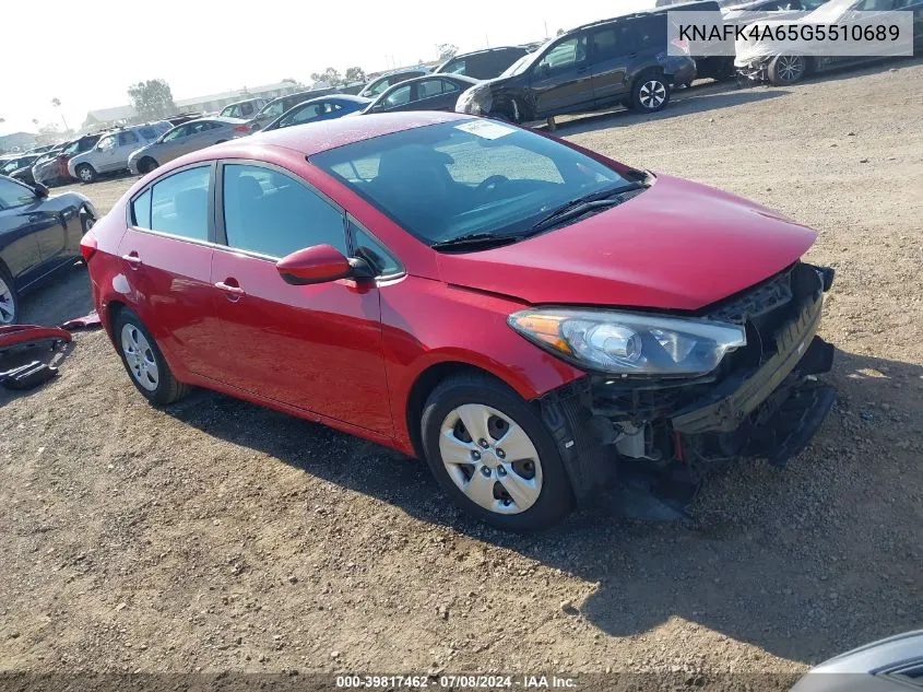 KNAFK4A65G5510689 2016 Kia Forte Lx