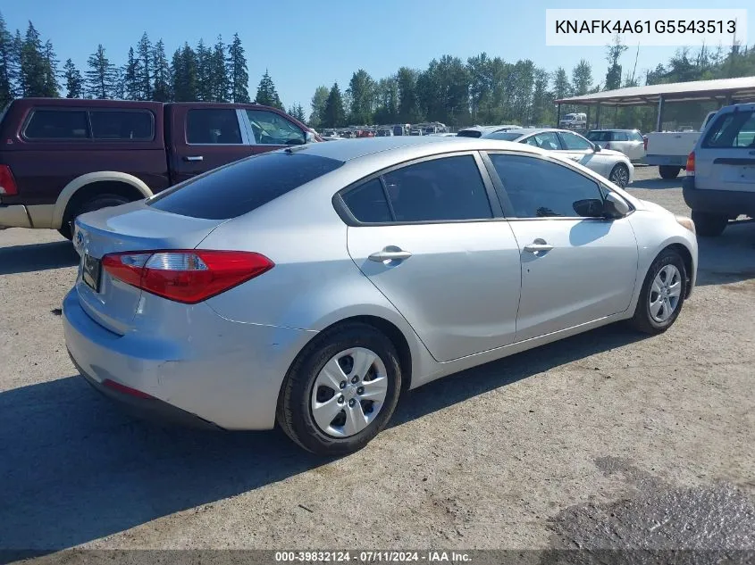 2016 Kia Forte Lx VIN: KNAFK4A61G5543513 Lot: 39832124