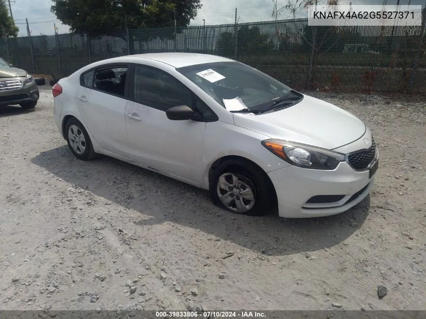 KNAFX4A62G5527371 2016 Kia Forte Lx