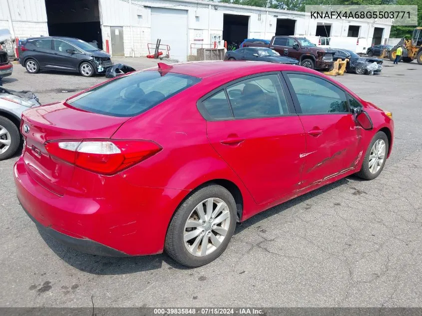 2016 Kia Forte Lx VIN: KNAFX4A68G5503771 Lot: 39835848