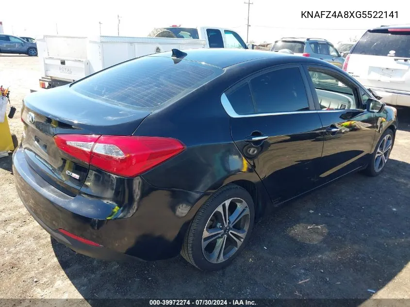 2016 Kia Forte Ex VIN: KNAFZ4A8XG5522141 Lot: 39972274