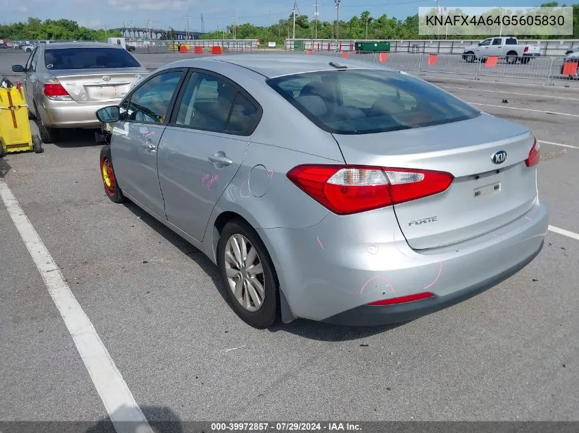 2016 Kia Forte Lx VIN: KNAFX4A64G5605830 Lot: 39972857