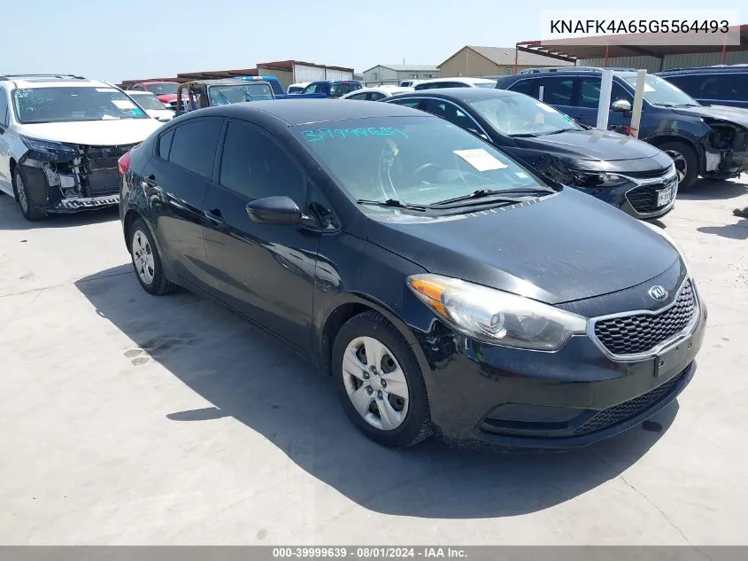 KNAFK4A65G5564493 2016 Kia Forte Lx