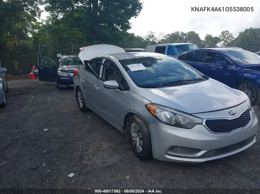 2016 Kia Forte Lx VIN: KNAFK4A61G5538005 Lot: 40017862