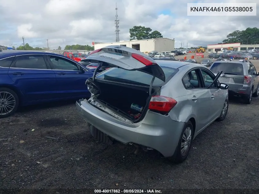 KNAFK4A61G5538005 2016 Kia Forte Lx