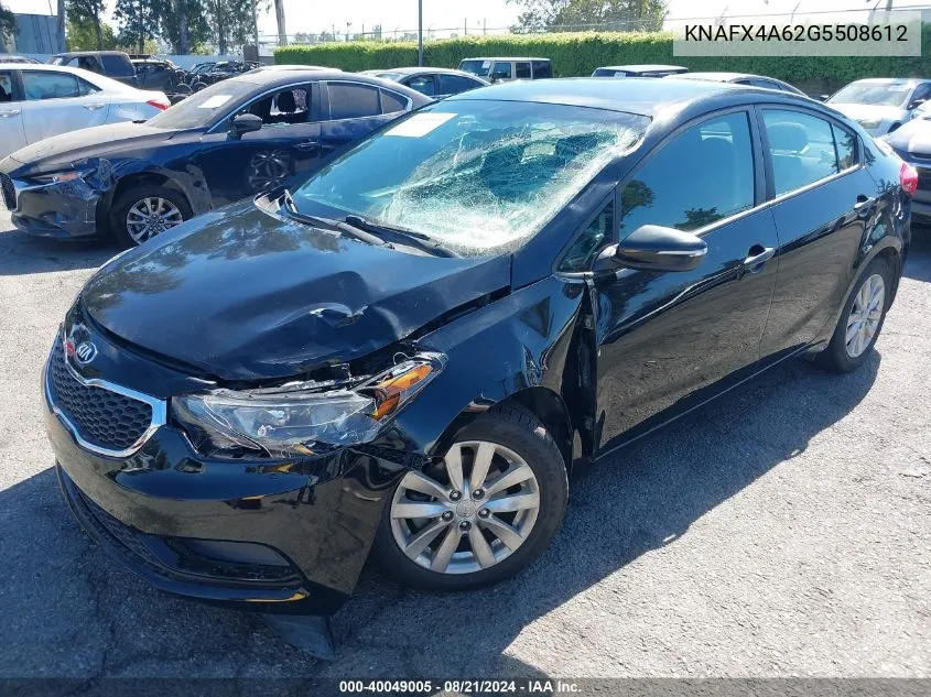 2016 Kia Forte Lx VIN: KNAFX4A62G5508612 Lot: 40049005