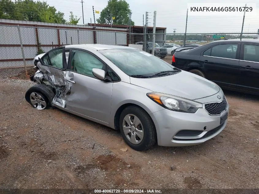 KNAFK4A66G5616729 2016 Kia Forte Lx