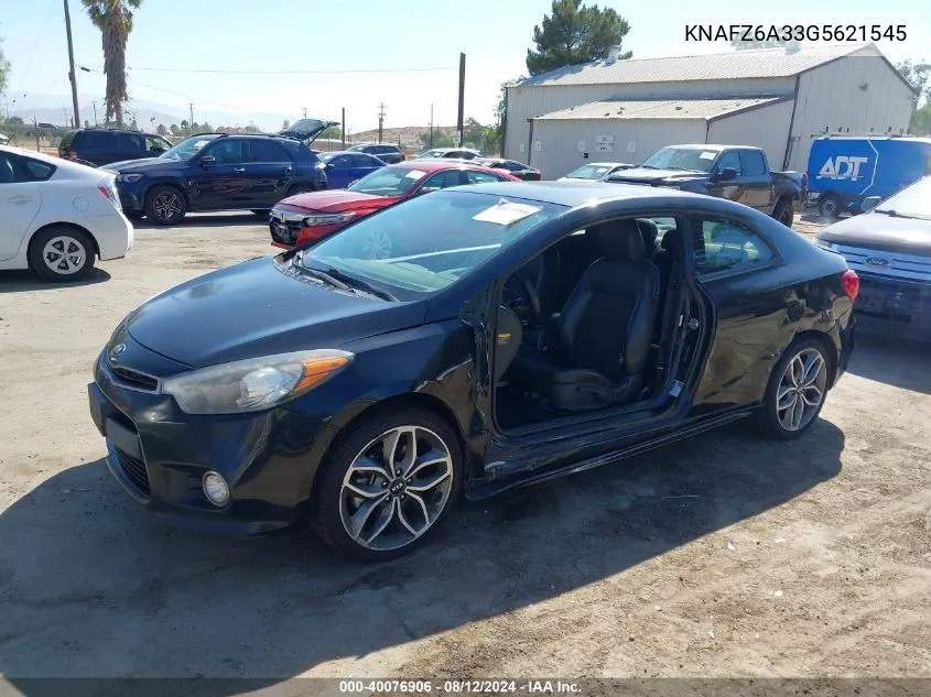 2016 Kia Forte Koup Sx VIN: KNAFZ6A33G5621545 Lot: 40076906