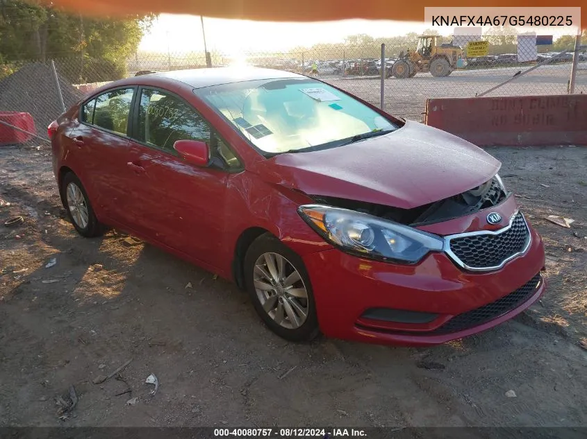 KNAFX4A67G5480225 2016 Kia Forte Lx