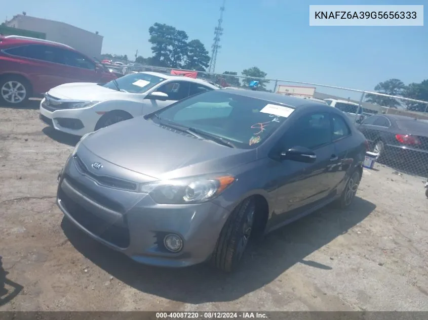 2016 Kia Forte Koup Sx VIN: KNAFZ6A39G5656333 Lot: 40087220