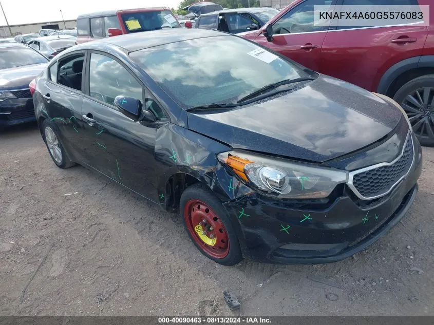 KNAFX4A60G5576083 2016 Kia Forte Lx