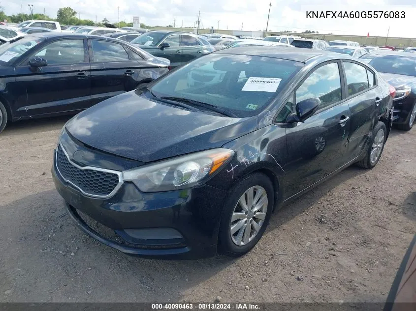 2016 Kia Forte Lx VIN: KNAFX4A60G5576083 Lot: 40090463