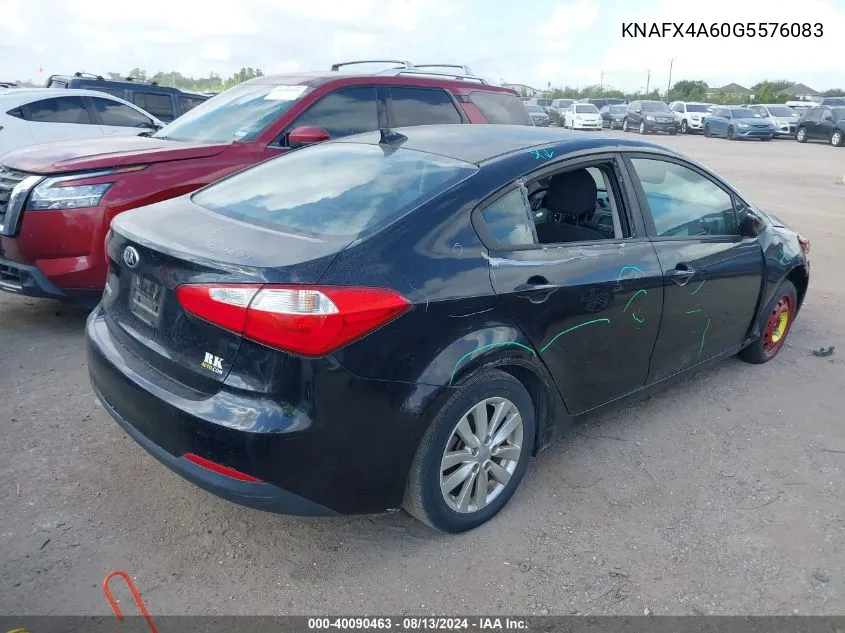 KNAFX4A60G5576083 2016 Kia Forte Lx