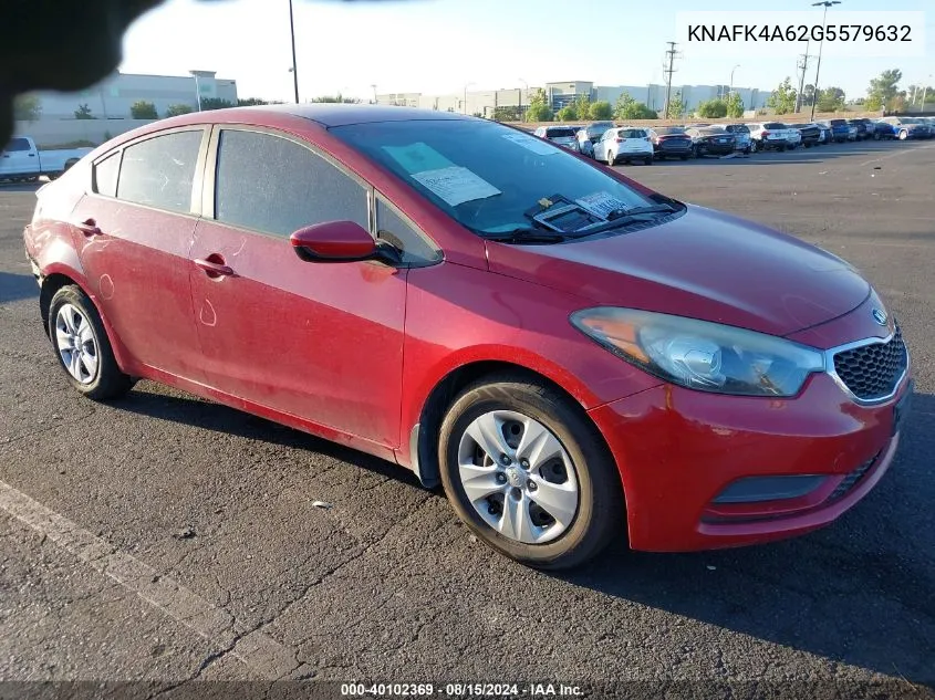 KNAFK4A62G5579632 2016 Kia Forte Lx