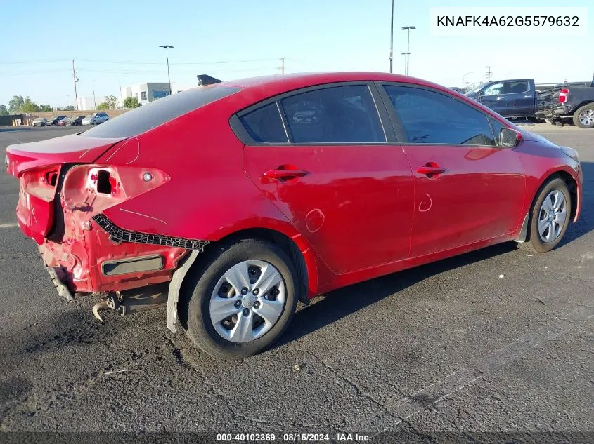 KNAFK4A62G5579632 2016 Kia Forte Lx