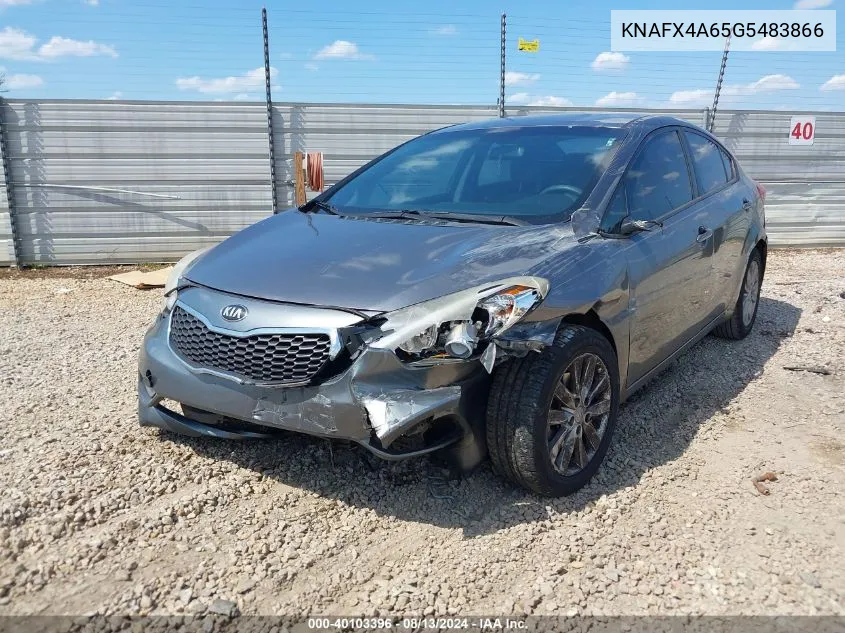 KNAFX4A65G5483866 2016 Kia Forte Lx