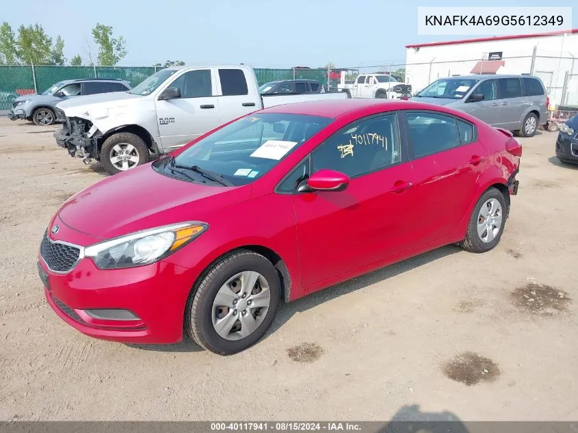 KNAFK4A69G5612349 2016 Kia Forte Lx