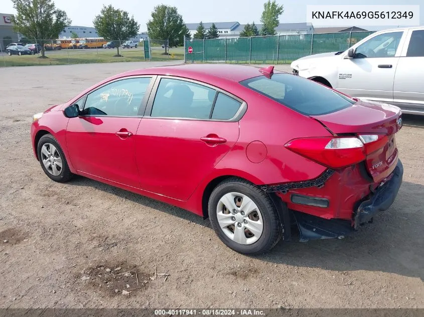 2016 Kia Forte Lx VIN: KNAFK4A69G5612349 Lot: 40117941