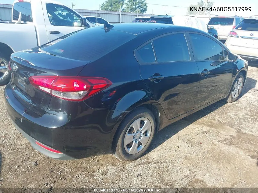 KNAFK4A60G5517999 2016 Kia Forte Lx