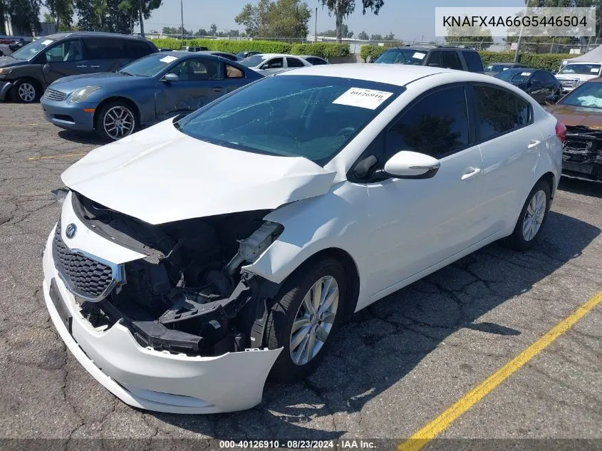 KNAFX4A66G5446504 2016 Kia Forte Lx