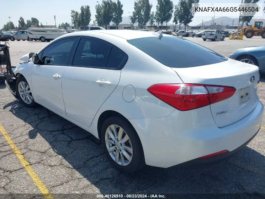 KNAFX4A66G5446504 2016 Kia Forte Lx