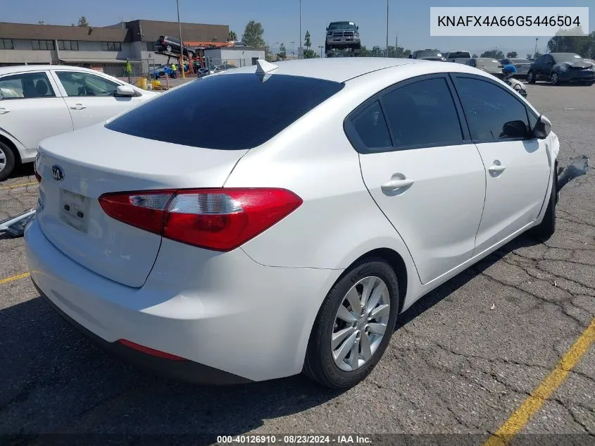 KNAFX4A66G5446504 2016 Kia Forte Lx