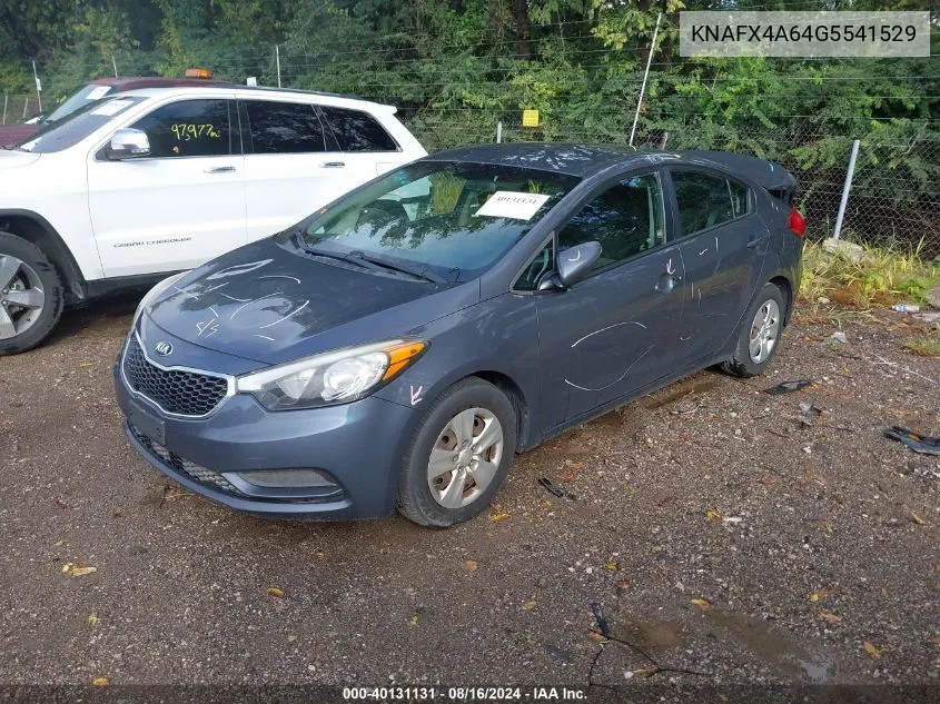 KNAFX4A64G5541529 2016 Kia Forte Lx