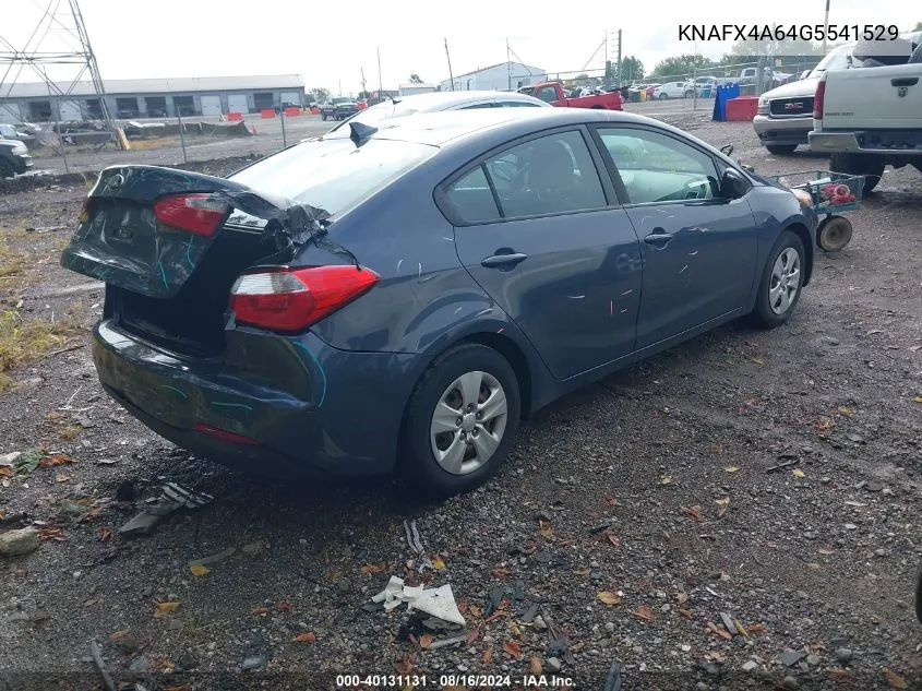 KNAFX4A64G5541529 2016 Kia Forte Lx