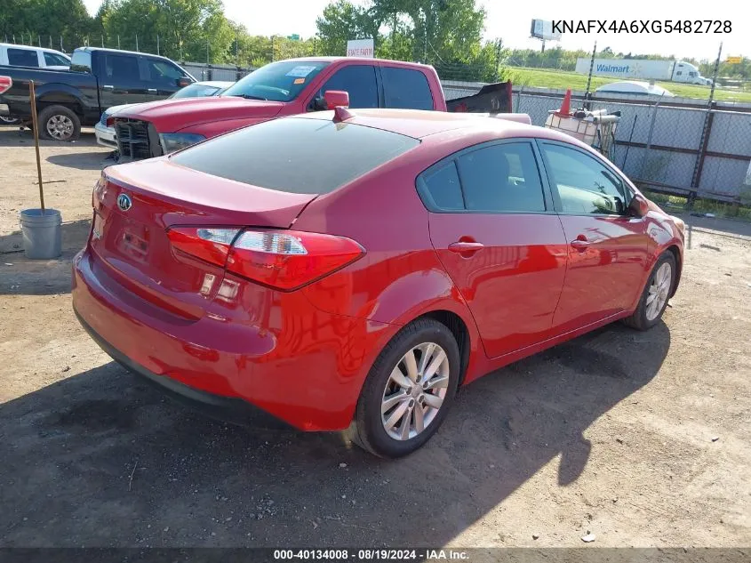 KNAFX4A6XG5482728 2016 Kia Forte Lx