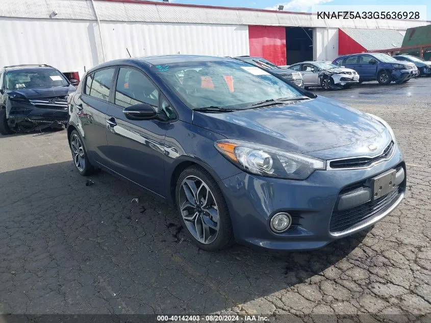 KNAFZ5A33G5636928 2016 Kia Forte Sx